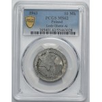 Ghetto Litzmannstadt, 10 mark 1943 Al - PCGS MS62
