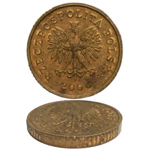 Zkušební mince z bronzu, 10 grošů, 2006 – tlustý kotouč
