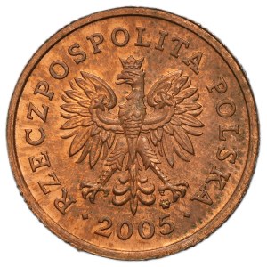 PRÓBA MIEDŹ, 5 groszy 2005