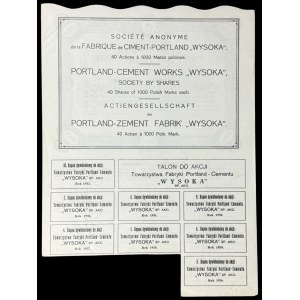 Towarzystwo Fabryk Portland-Cementu Wysoka, 40 x 1.000 mkp 1923