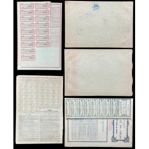 Zestaw zagranicznych papierów wartościowych - 5 szt.