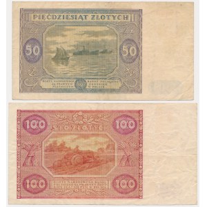 Zestaw, 50-100 złotych 1946 (2 szt.)