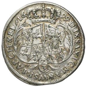 Augustu II the Strong, 2/3 Thaler (gulden) Dresden 1699 ILH