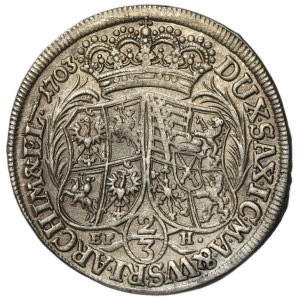 August II the Strong, 2/3 Thaler (gulden) Leipzig 1703 EPH