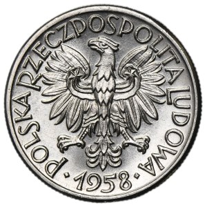 NICKEL TRIAL COIN, 50 groszy, 1958