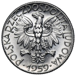 NICKEL PROOF, 5 zlotych, 1959 - mine shafts