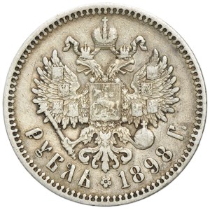 Russland, Nikolaus II., Rubel, St. Petersburg 1898 АГ