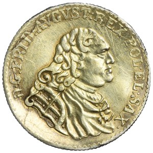 PROBE, Augustus III of Poland, 1/6 Thaler Dresden 1763 FWôF