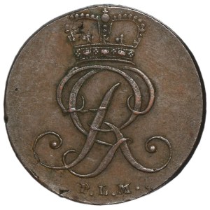 Allemagne, Brunswick-Calenberg-Hanovre, Georges III, 4 fenigs de Clausthal 1796 PLM