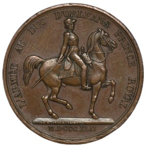France, Louis Philippe I, Medal of Homage to the Duke of Orleans 1842