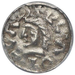 Ladislaus I Herman, Denarius Krakau - PCGS AU58