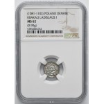 Władysław I. Herman, denár z Krakova – NGC MS62