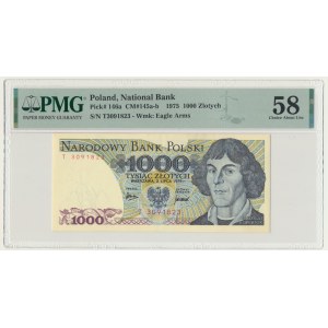 1 000 zlotys 1975 - T - PMG 58