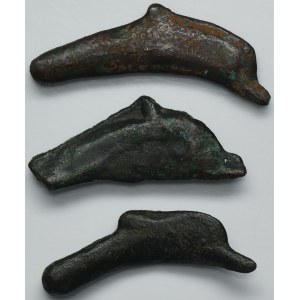 Set, Griechenland, Olbia, Delfine (3 Stück)