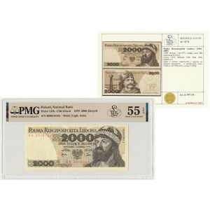 2.000 złotych 1979 - BB - PMG 55 EPQ - Kolekcja Lucow
