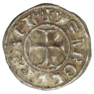Crusaders, Principality of Achaea, Isabella of Villehardouin, Denarius Tournois type Glarentz undated