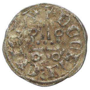 Crusaders, Principality of Achaea, Isabella of Villehardouin, Denarius Tournois type Glarentz undated