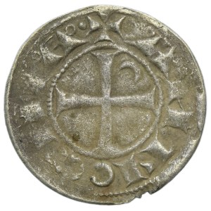 Crusaders, Antioch, Bohemund III, Denarius helmet type