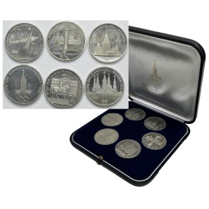 Set, Russia, USSR, 1 Rouble 1978-1980 (6 pcs.)