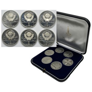 Set, Russia, USSR, 1 Rouble 1978-1980 (6 pcs.)