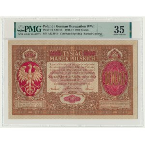 1,000 marks, 1916 - General - PMG 35