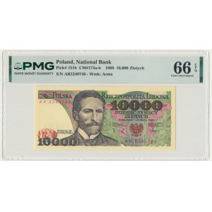 10 000 zlotys 1988 - AR - PMG 66 EPQ