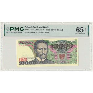 10,000 zlotys, 1988 - CS - PMG 65 EPQ