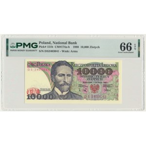 10 000 zlotys 1988 - DS - PMG 66 EPQ