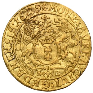 Sigismund III Vasa, Ducat Danzig 1629, SB