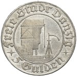 Free City of Danzig, 5 gulden 1932 Harbor