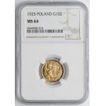 10 zloty 1925 Chrobry - NGC MS64