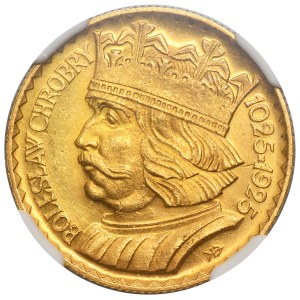 20 zlotych, 1925, Chrobry - NGC MS64