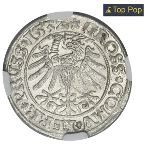 Sigismund I the Old, Groschen Thorn 1532 - PRVSS/PRVSS - NGC MS64