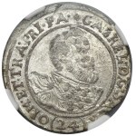Silesia, Duchy of Oppeln-Rattibor, Gabriel Bethlen, 24 Kreuzer Oppeln 1623 ZB - NGC MS61