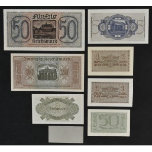 Germany, group of various banknotes (1939-45)(8 pcs.)
