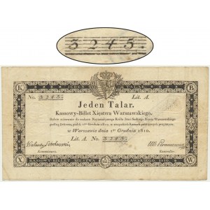 1 talar 1810 - Sobolewski - ze stemplem - NISKI NUMER