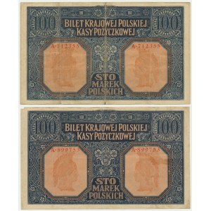 100 marek 1916 - Jenerał - 6 cyfr (2 szt.)