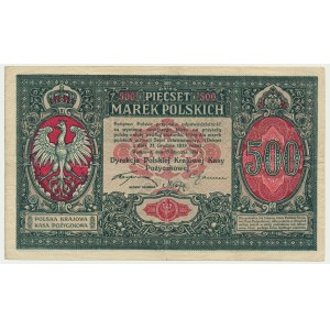 500 marek 1919 - Dyrekcja - ŁADNY i NATURALNY