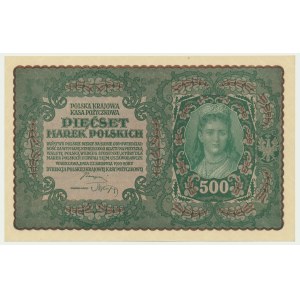 500 marek 1919 - II Serja D - rzadsza