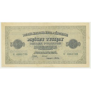 500 000 marek 1923 - U - 7 číslic -