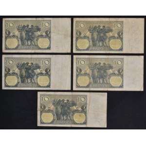 10 złotych 1926 (5 szt.)