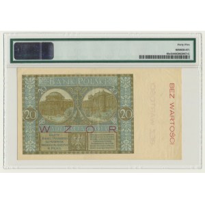 20 złotych 1926 - WZÓR - Ser.K - PMG 45