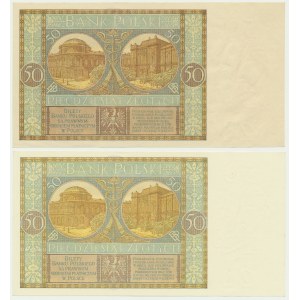 50 złotych 1929 - Ser.EP. i EW. (2 szt.)