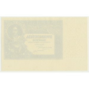20 zloty 1931 - destruction sans série ni chiffre et sans sous-impression
