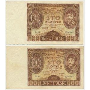 100 złotych 1932 - Ser.AA. i AB. (2 szt.)