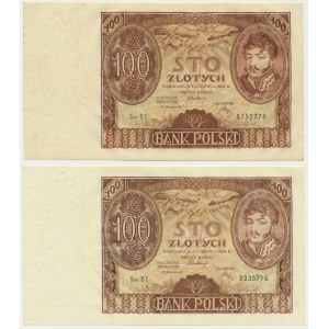 100 złotych 1932 - Ser.BT. (2 szt.)