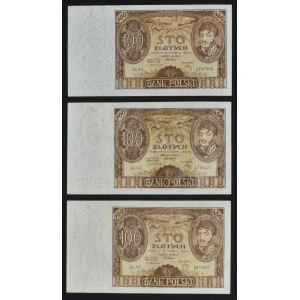 100 złotych 1932 - Ser.AN. i AZ. (3 szt.)