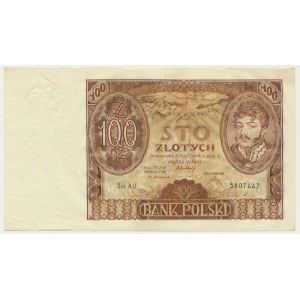 100 zloty 1932 - Ser.AU - zw. +X+ -.