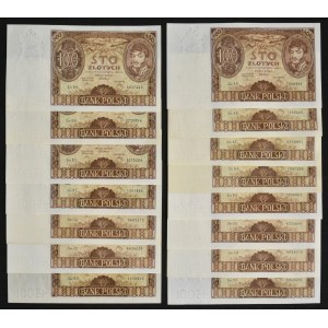 100 or 1934 (15 pièces)