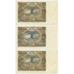 100 złotych 1932-1934 (3 szt.)